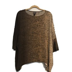 Clara Sun Woo Black Brown Blouse